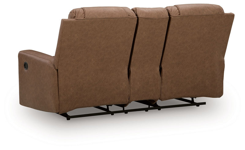 Mackmenville - Double Reclining Loveseat With Console - R&R Furniture Gallery (Fountain Valley, CA)