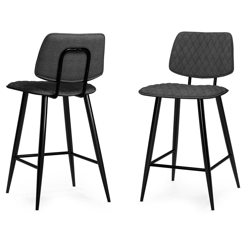 Raya - Upholstered Counter Height Stool (Set of 2) - R&R Furniture Gallery (Fountain Valley, CA)