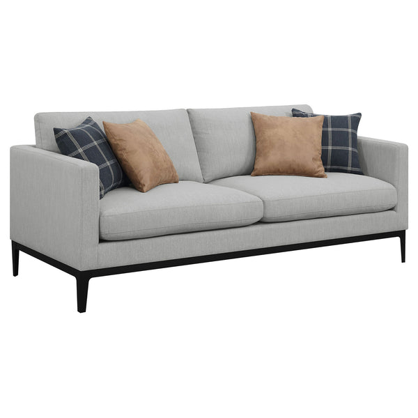 Montauk - Upholstered Sofa With Reversible Cushions - Light Gray