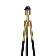 Sway - Floor Lamp With On / Off Switch Triple Legs Shade - Black / Gold / White - R&R Furniture Gallery (Fountain Valley, CA)