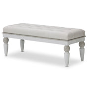 Sky Tower - Bedside Bench - Ice / Cloud White - R&R Furniture Gallery (Fountain Valley, CA)