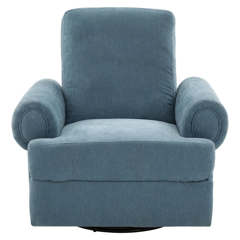 Manual Swivel Recliner Rocker Chair With Adjustable Backrest - R&R Furniture Gallery (Fountain Valley, CA)