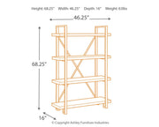 Forestmin - Bookcase - Brown / Black - R&R Furniture Gallery (Fountain Valley, CA)
