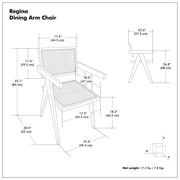 Regina - Handcrafted Dining Armchair (Set of 2) - R&R Furniture Gallery (Fountain Valley, CA)