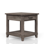 End Table With Storage Drawer Usn - Gray - R&R Furniture Gallery (Fountain Valley, CA)
