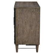 Gray Oak Shield 2 Door Cabinet by Uttermost, accent cabinet with stylish doors and modern design for living spaces.
