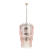 Hampshire - 3-Tier Chandelier - Pink - R&R Furniture Gallery (Fountain Valley, CA)