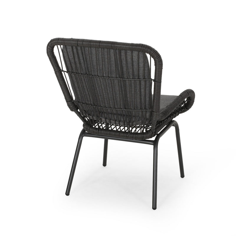 Outdoor Wicker Club Chair With Cushions (Set of 2) - R&R Furniture Gallery (Fountain Valley, CA)