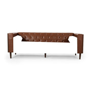 Contemporary Noble House 3-seater sofa with tufted design, featuring plush upholstery and modern style for living room decor.