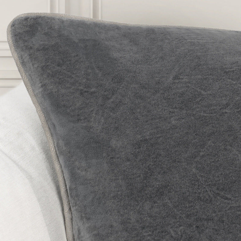 Heirloom Velvet - SLD Pillow - Stone Gray