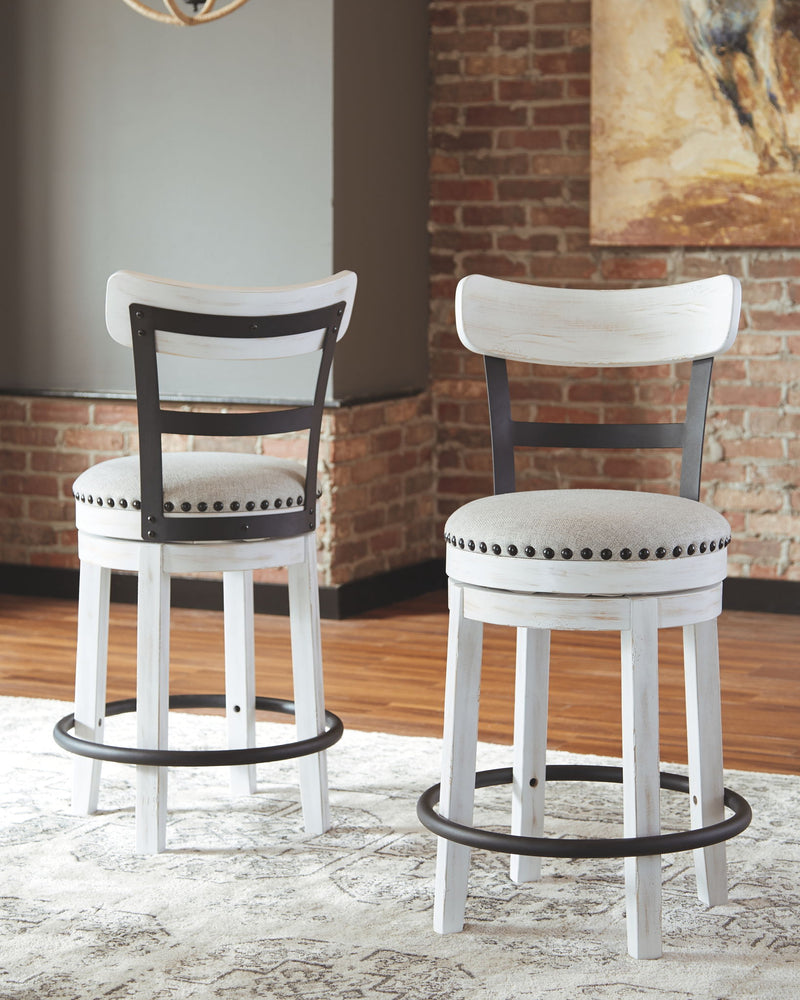 Valebeck - Full Back Swivel Stool - R&R Furniture Gallery (Fountain Valley, CA)
