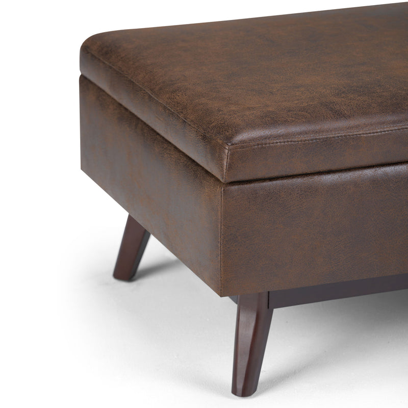 Owen - Upholstered Rectangular Storage Ottoman - R&R Furniture Gallery (Fountain Valley, CA)
