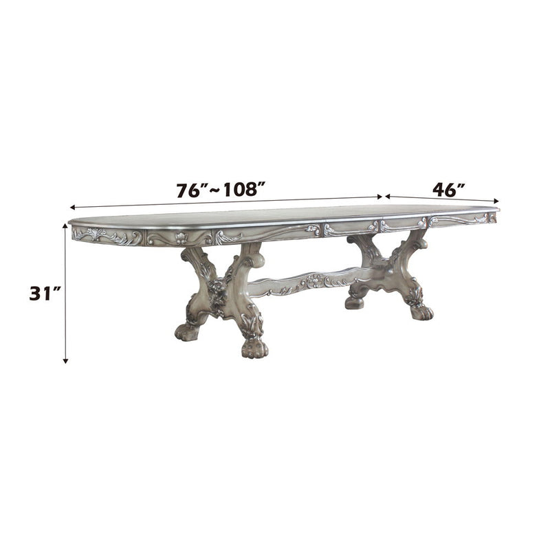 Dresden - 31" Dining Table - Vintage Bone White - R&R Furniture Gallery (Fountain Valley, CA)