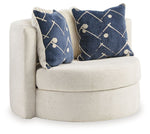 Padova - Swivel Accent Chair - Ivory - R&R Furniture Gallery (Fountain Valley, CA)