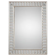 Silver leaf wall mirror by Uttermost, featuring a decorative leaf frame for elegant home décor.