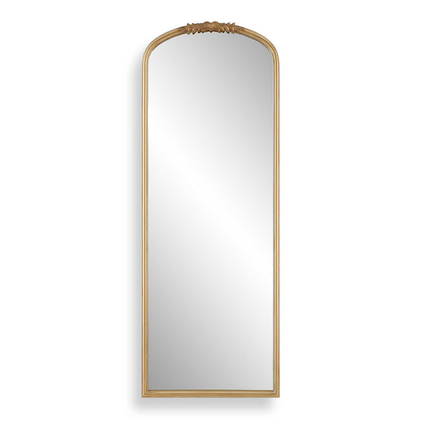 Arched Wall Mirror - Antique Gold
