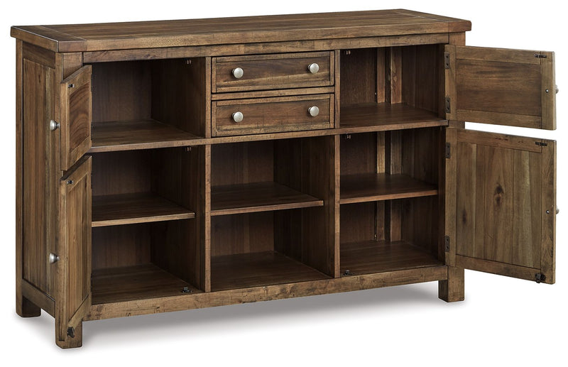 Moriville - Dining Room Server - Grayish Brown - R&R Furniture Gallery (Fountain Valley, CA)