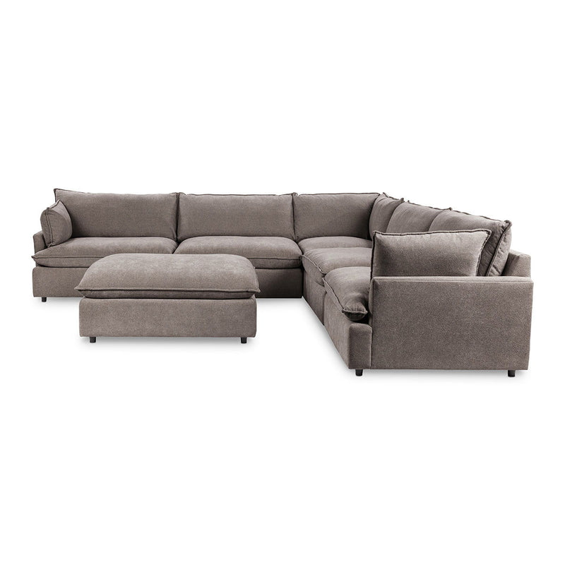 Caplan - 6 Piece Modular Sectional With Ottoman - R&R Furniture Gallery (Fountain Valley, CA)