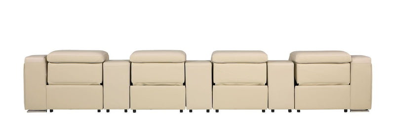 1116 - 7-Piece Modular Power Reclining Sofa In With 4 Power Recliners & Power Headrests