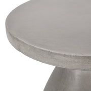 Lightweight concrete side table by Noble House, suitable for outdoor or indoor use, with a modern minimalist design.