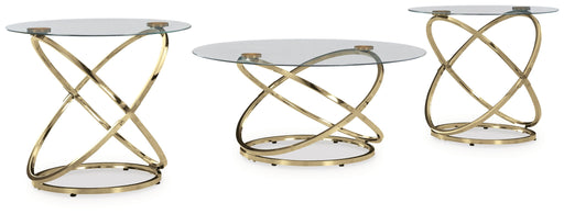 Crimonti - Occasional Table Set (Set of 3) - Champagne - R&R Furniture Gallery (Fountain Valley, CA)