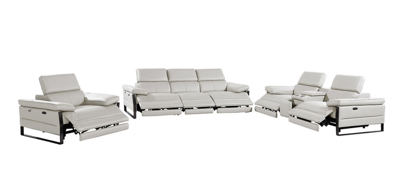 1246 - Modular Power Triple Reclining Sofa, Console Loveseat, And Chair Set With Power Headrests