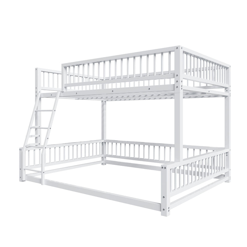 Bunk Bed Frame With Ladder And Safety Guardrails - R&R Furniture Gallery (Fountain Valley, CA)