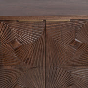 Lina - 4 Door Cabinet - Kona Brown - R&R Furniture Gallery (Fountain Valley, CA)