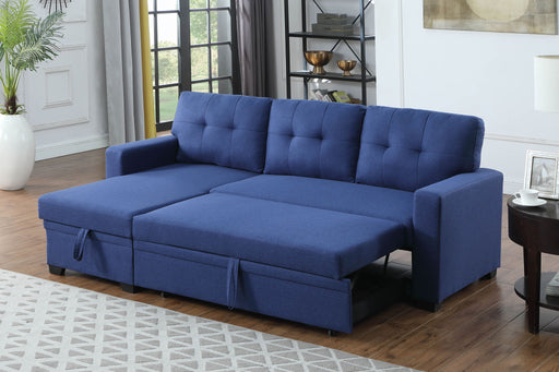 Upholstered Pull Out Sectional Sofa With Chaise - R&R Furniture Gallery (Fountain Valley, CA)