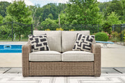 Beachcroft - Loveseat With Cushion - Beige - R&R Furniture Gallery (Fountain Valley, CA)