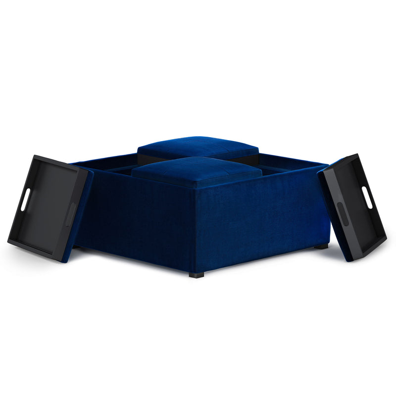 Avalon - Square Coffee Table, Storage Ottoman - R&R Furniture Gallery (Fountain Valley, CA)