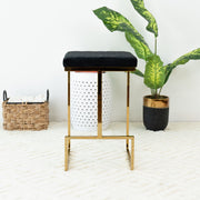 Joel - Mid Century Modern Luxury Upholstered Stool - R&R Furniture Gallery (Fountain Valley, CA)