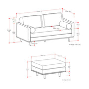 Morrison - Sofa And Ottoman Set - R&R Furniture Gallery (Fountain Valley, CA)