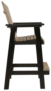 Fairen Trail - Tall Barstool (Set of 2) - Black / Driftwood - R&R Furniture Gallery (Fountain Valley, CA)