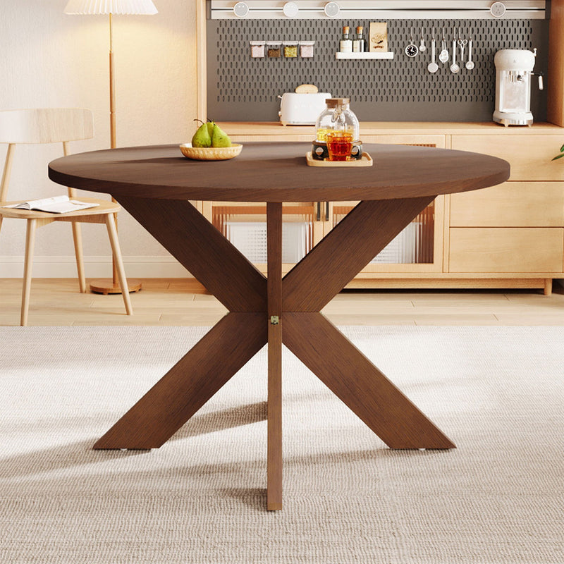 Round Dining Table Kitchen Table - Cherry - R&R Furniture Gallery (Fountain Valley, CA)