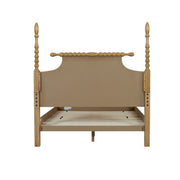Queen Bed Turned Legs - Natural - R&R Furniture Gallery (Fountain Valley, CA)