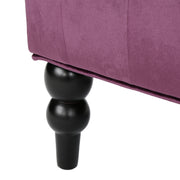Noble House Nurturing upholstered loveseat with wing back, diamond tufting, and plush seating in a stylish stationary design.