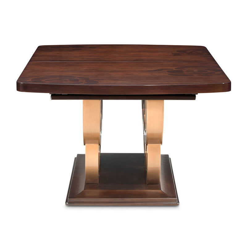 Camellia Field - Rectangular Pedestal Dining Table - R&R Furniture Gallery (Fountain Valley, CA)
