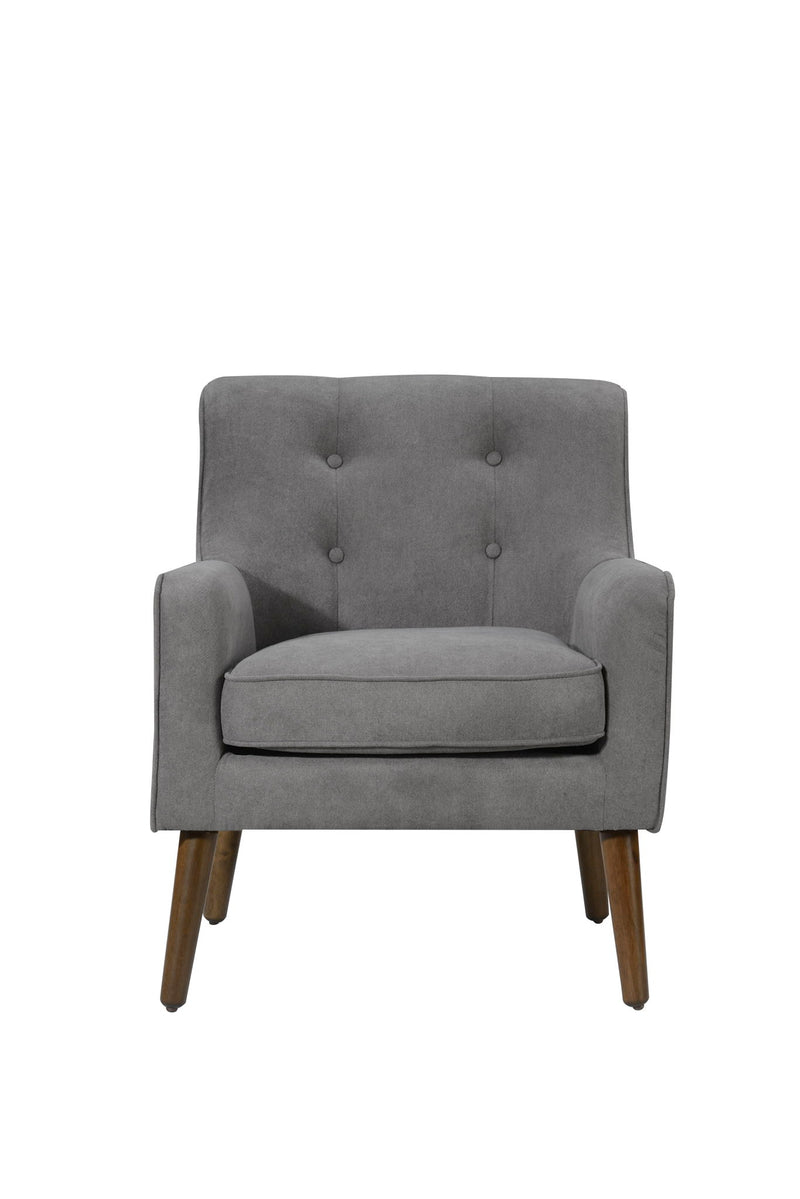 Ryder - Mid Century Modern Woven Fabric Tufted Armchair - R&R Furniture Gallery (Fountain Valley, CA)