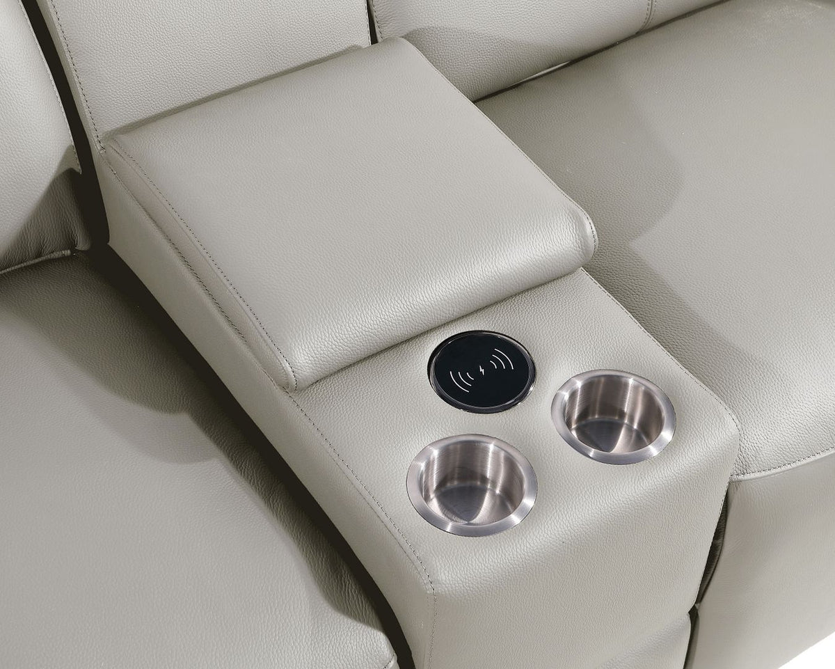 1224 - 7-Piece Modular Power Reclining Sofa In With 4 Power Recliners & Power Headrests