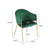 Modern upholstered dining arm chair with frame by Noble House, showcasing a stylish, cushioned seat and sleek design.