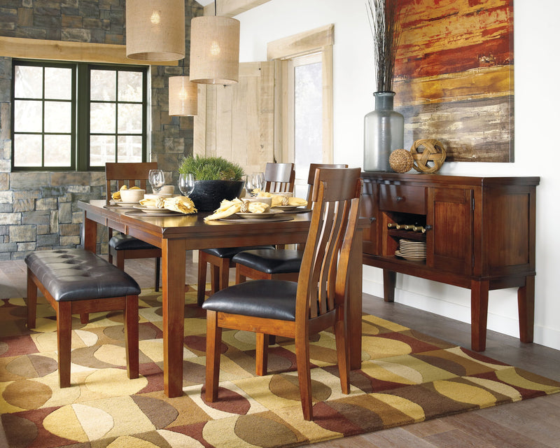 Ralene - Dining UPH Side Chair (Set of 2) - Medium Brown - R&R Furniture Gallery (Fountain Valley, CA)