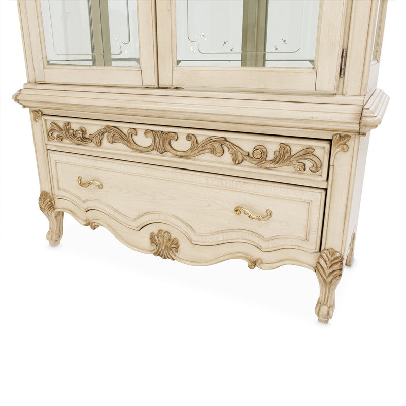 Platine de Royale - Curio Cabinet - Champagne - R&R Furniture Gallery (Fountain Valley, CA)