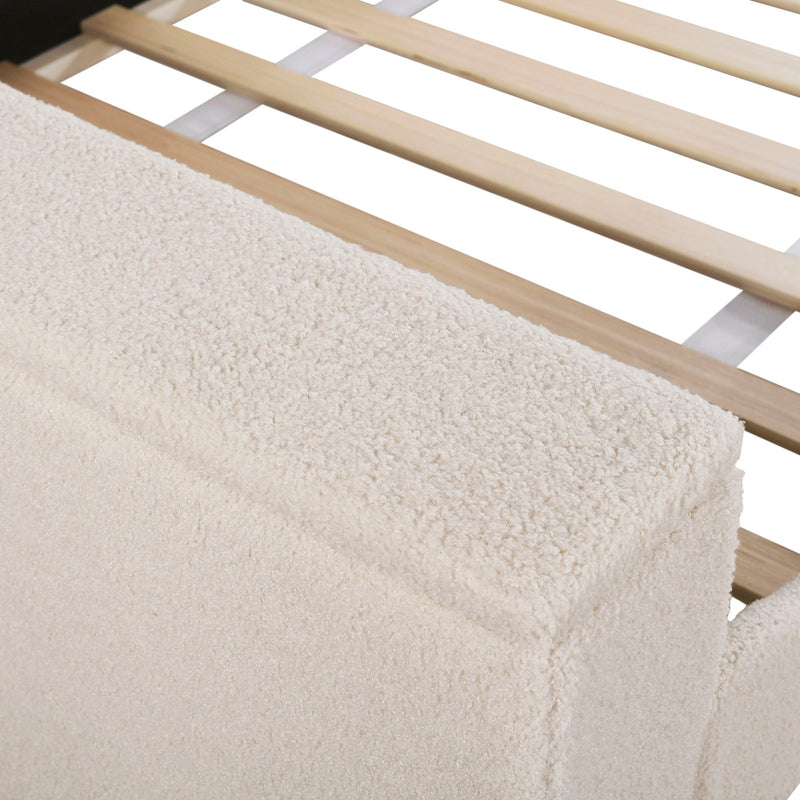 Upholstered Daybed With Storage Armrests, Trundle And Latest Integrated tooth Audio System - R&R Furniture Gallery (Fountain Valley, CA)