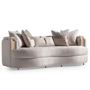 Carmela - Sofa - Almond / Gold - R&R Furniture Gallery (Fountain Valley, CA)