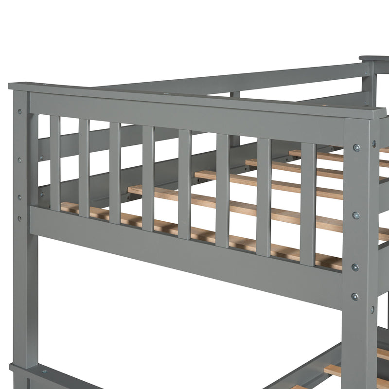Bunk Bed With Ladders And 2 Storage Drawers - R&R Furniture Gallery (Fountain Valley, CA)