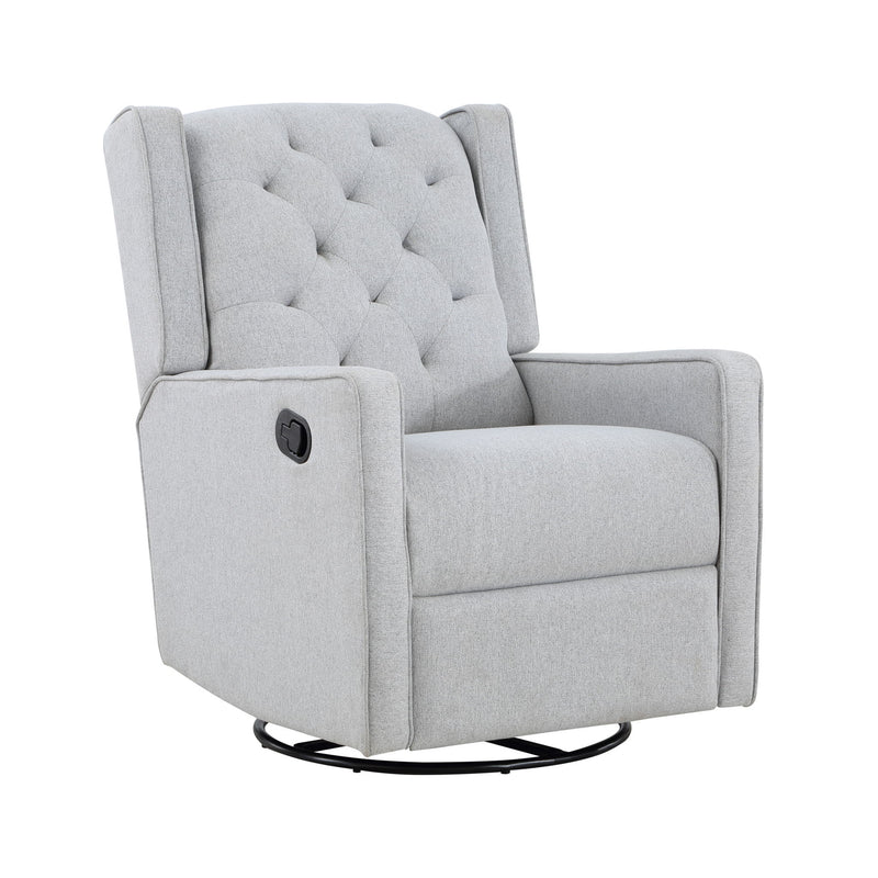Milah - Gliding Swivel Recliner Tufted - R&R Furniture Gallery (Fountain Valley, CA)