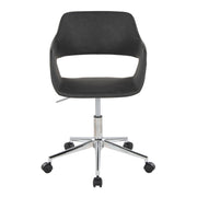 Lumi Source Margarite contemporary office task chair with cushioned seat and adjustable height, ideal for modern desks.