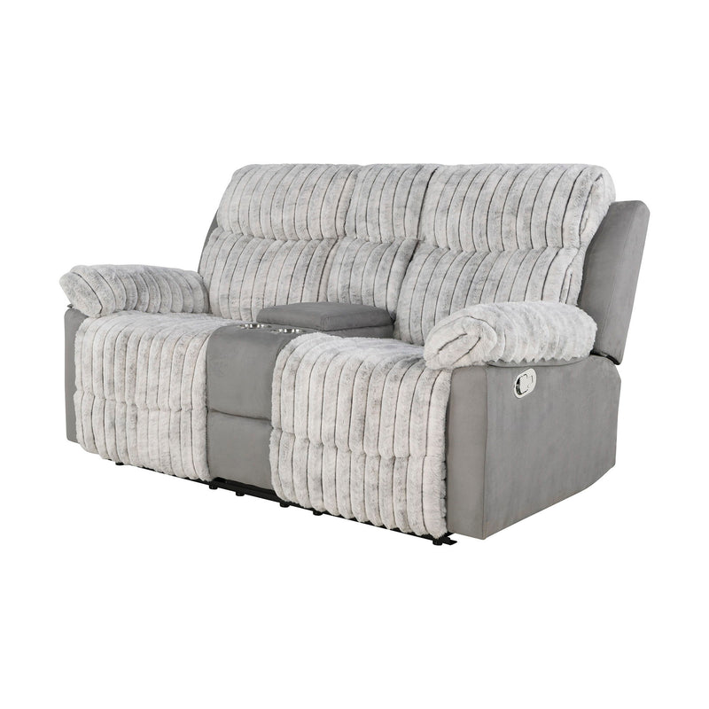 Bruni - Console Reclining Loveseat With Manual Recline - R&R Furniture Gallery (Fountain Valley, CA)