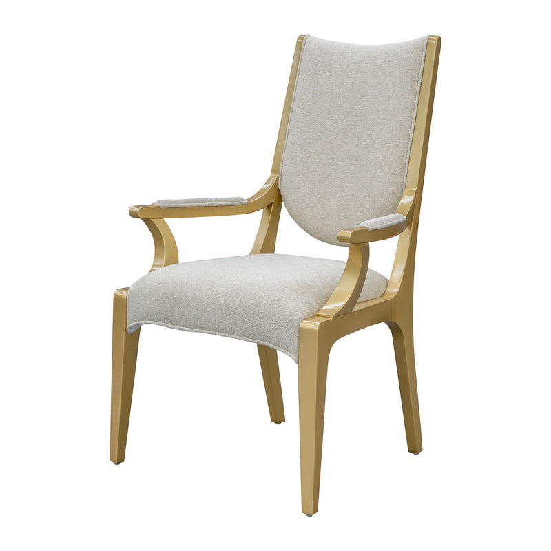 Scotts Square - Dining Arm Chair - Light Champagne - R&R Furniture Gallery (Fountain Valley, CA)